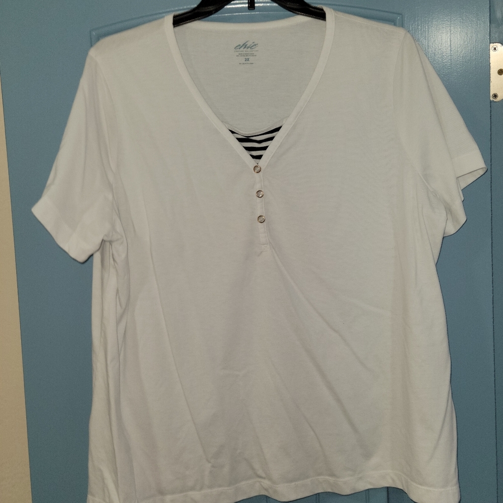 White shirt, Chic comfort collection 2X